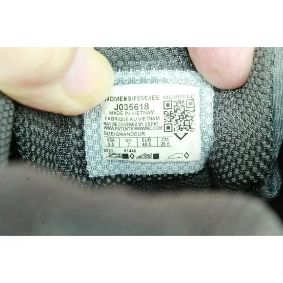 Merrell Siren Edge 3 Gray Mesh Waterproof Breathable Hiking Shoes Size 9.5 - Picture 8 of 9